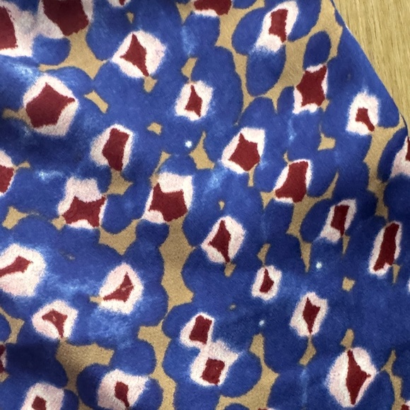 Blue Patterned Women's Polyester Shorts - Picture 2 of 3